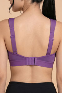 Zelocity High Impact Quick Dry Sports Bra - Sunset Purple — thumbnail 6
